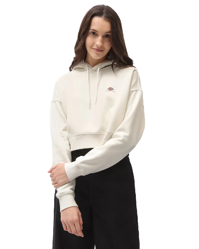 Soft Fashion Oakport Cropped Hoodie in Ecru