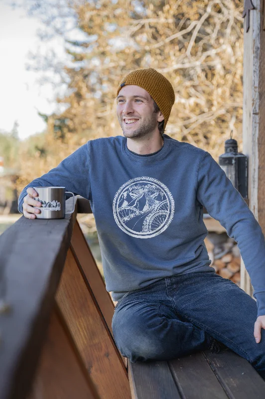 Modern Chic BIKE WORLD - Unisex Organic Cotton Crewneck
