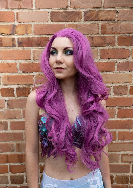 Sports Style Ocean Amethyst Lace Front Wig