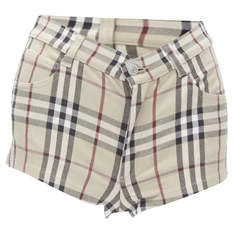 Leisure Sports Burberry London Hoe Check signature check mini shorts