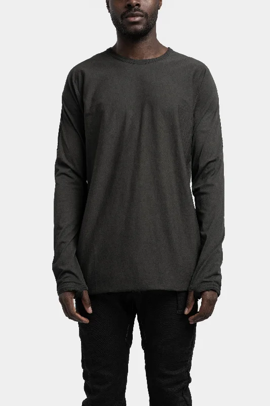 Sports Tights Stapled long sleeve t-shirt, Plomb