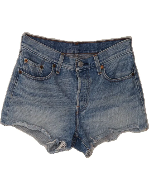 Modern Comfort LEVI'S Womens 501 Denim Shorts W25 XS Blue Cotton