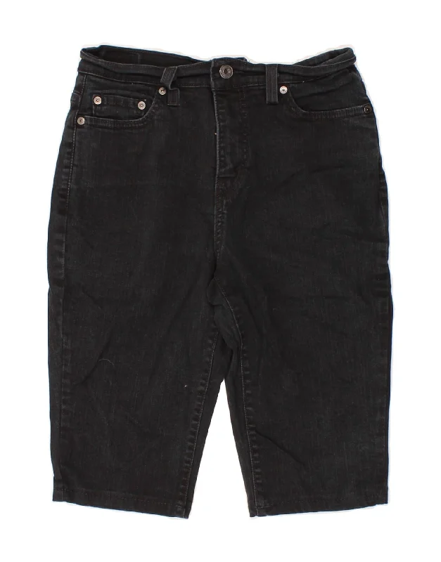 Cozy Outerwear LEVI'S Womens 512 Denim Shorts US 8 Medium W30 Black Cotton