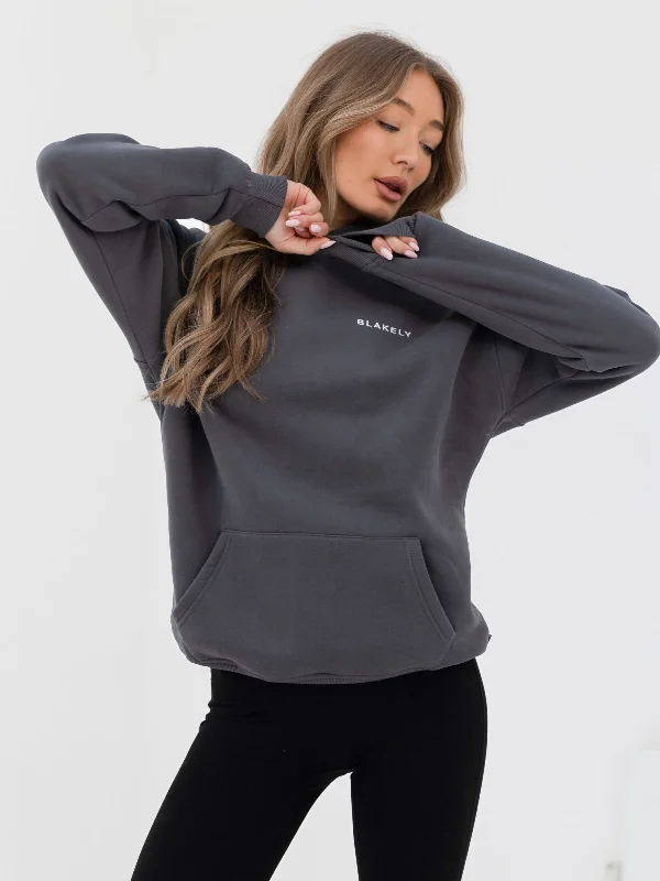 Urban Comfort Series Oversized Hoodie - Charcoal