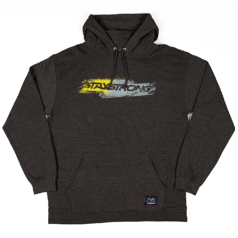 Casual Style Stay Strong x Jonny Mole Stencil Hooded Sweat - Charcoal