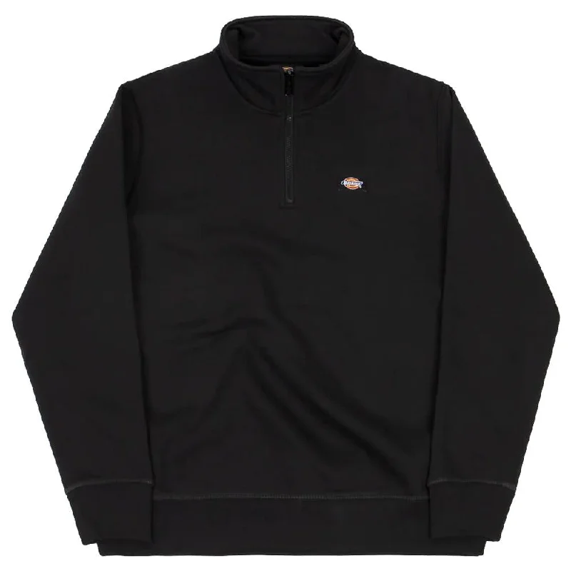 Elegant Classic Dickies Oakport Quarter Zip Fleece - Black