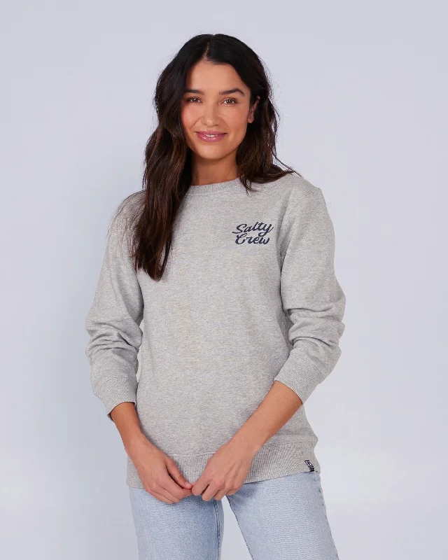 Sporty Elegance Jackpot Crew Fleece - Athletic Heather