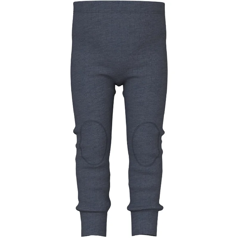 Classic Style Name It Ombre Blue Wang Wool Needle Long Johns Solid Noos