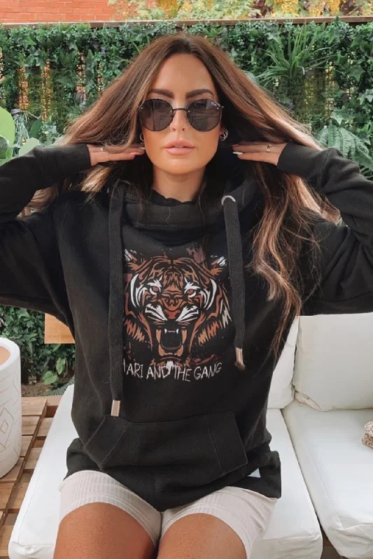Trendy Items Black Tiger Hoodie