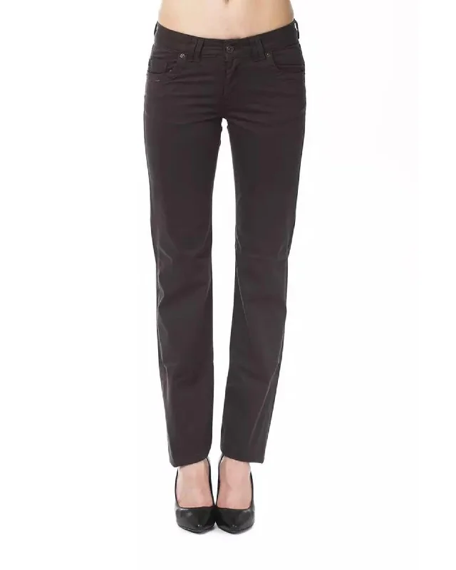 Everyday Style Ungaro Fever Women's Brown Cotton Jeans & Pant - W30 US