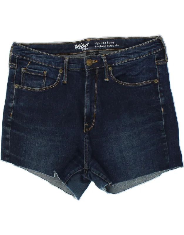 Relaxed Dresses MOSSIMO Womens High Waist Denim Shorts US 14 XL W32  Navy Blue Cotton