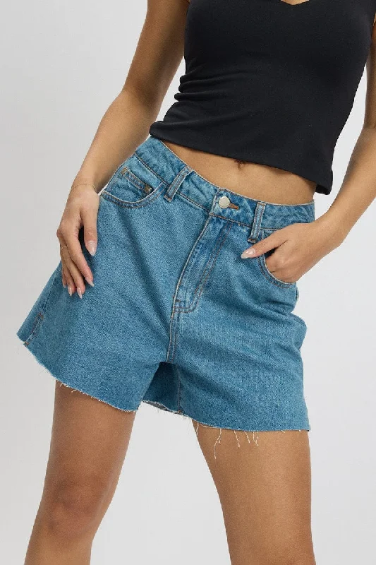 Summer Selection Denim Relaxed Short Longline