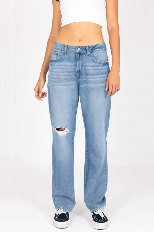 Noble And Elegant The Baggy Jeans - Flawless Blue
