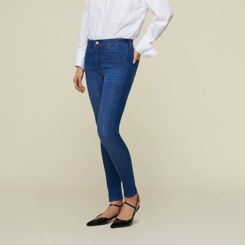 Sweet Style Celia Leia Teal - High Rise Skinny