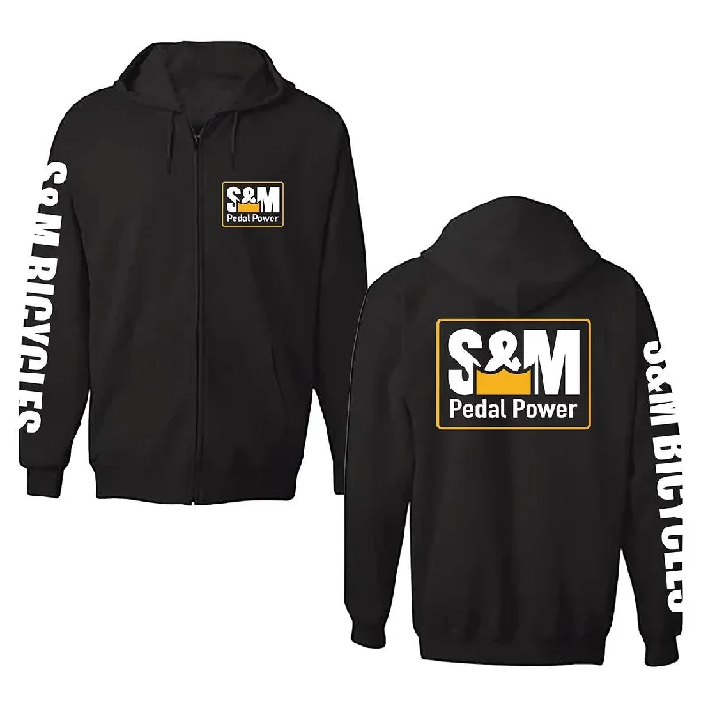 Warm Wear S&M Pedal Power Zip Up Hoodie - Black