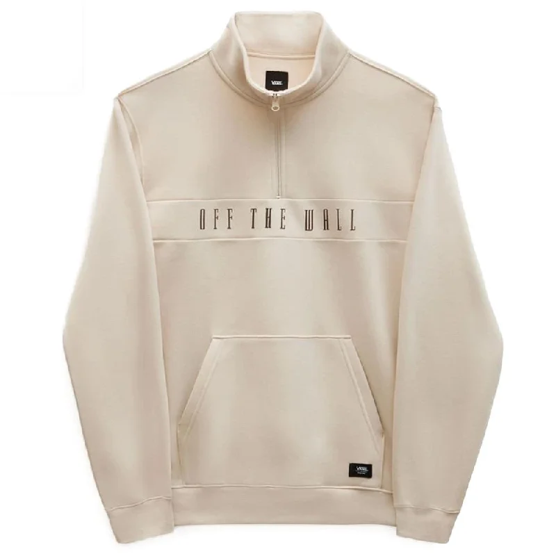 Playful Style Vans Stenson Quarter Zip Pullover - Oatmeal