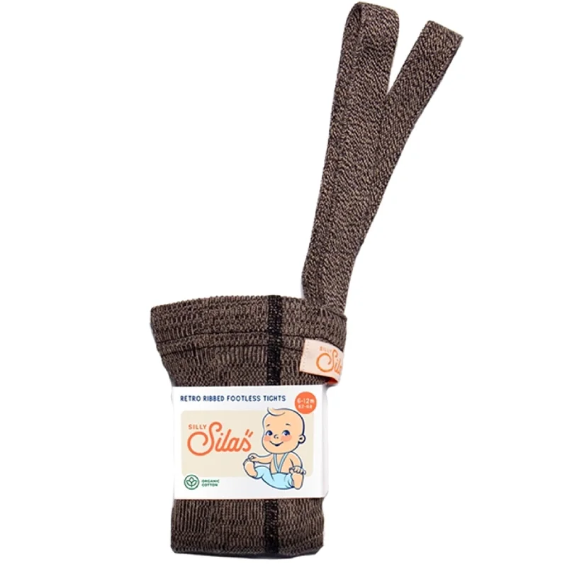 Cute Style Silly Silas Footless Tights Licorice Peanut