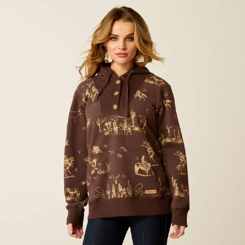 Classic Color Ariat 10052413 Women's Ranchin Hoodie Sweatshirt