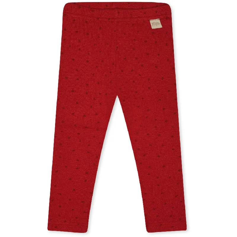 Casual Chic Petit Piao Chili Pepper Dot Leggings Modal Dot