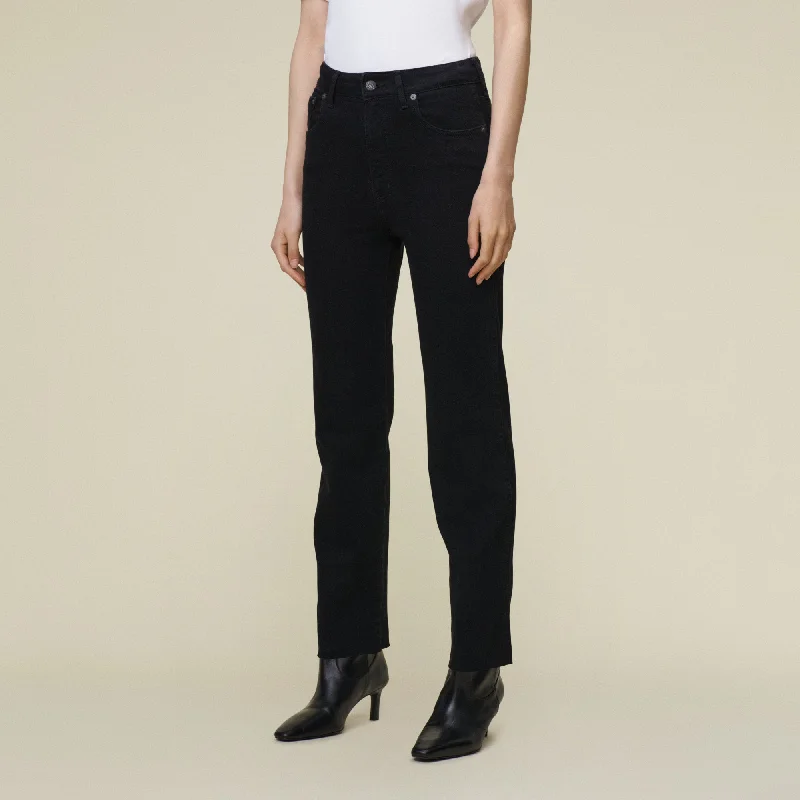 Fashion Wear Malena-F Edge The Black Caspar - High Rise Straight Fit