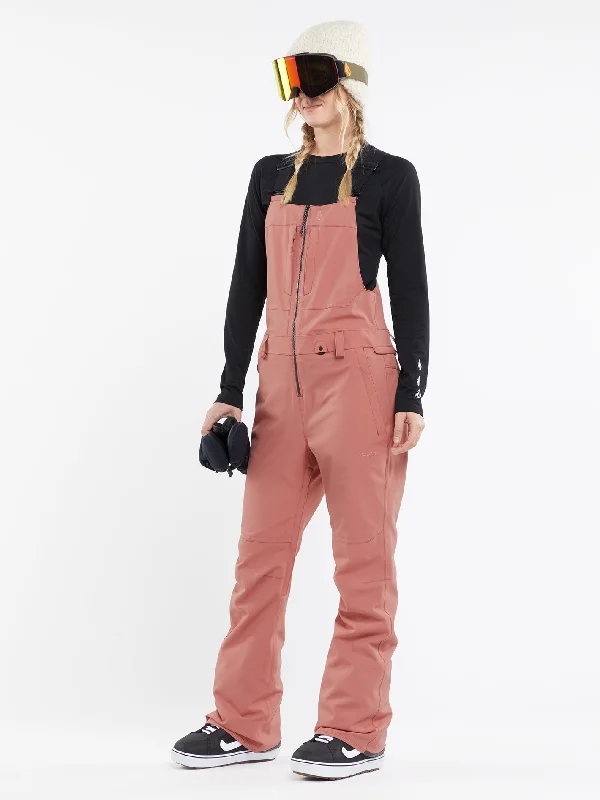 Classic Color Womens Swift Bib Overalls - Earth Pink