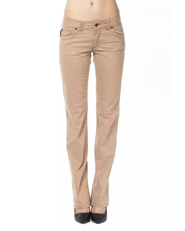 Comfortable Tops Ungaro Fever Women's Beige Cotton Jeans & Pant - W28 US