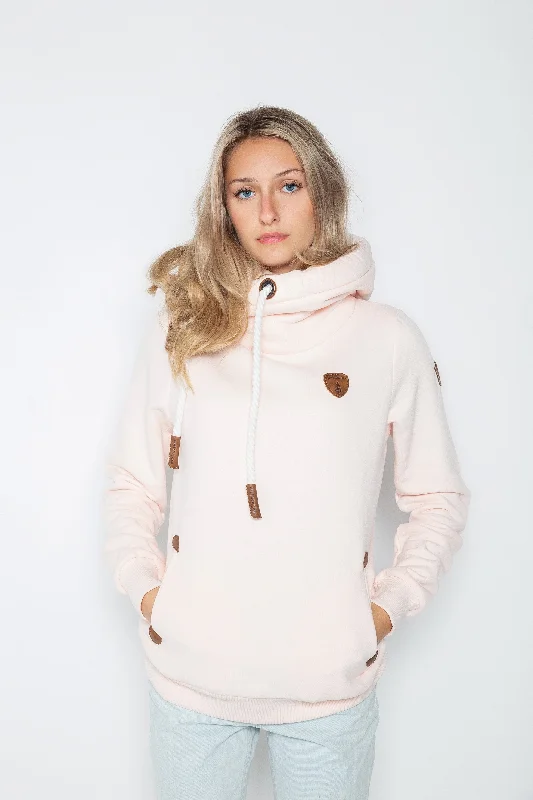 Sports Functional Style Artemis Petal Pink Hoodie