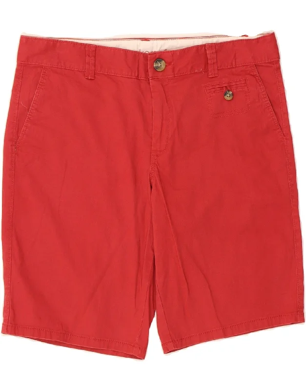 Casual Style DOCKERS Womens Chino Shorts US 12 Large W34  Red Cotton