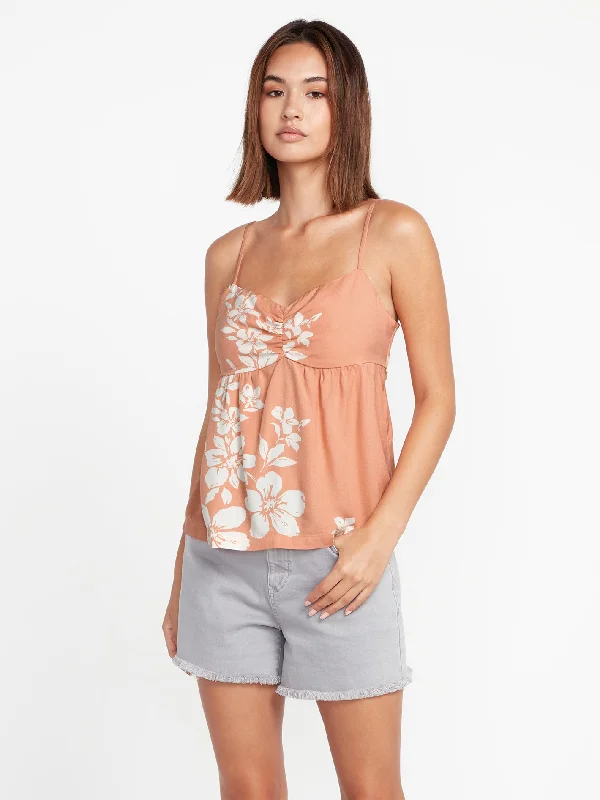 Street Style Mucho Mahalo Cami Tank - Clay