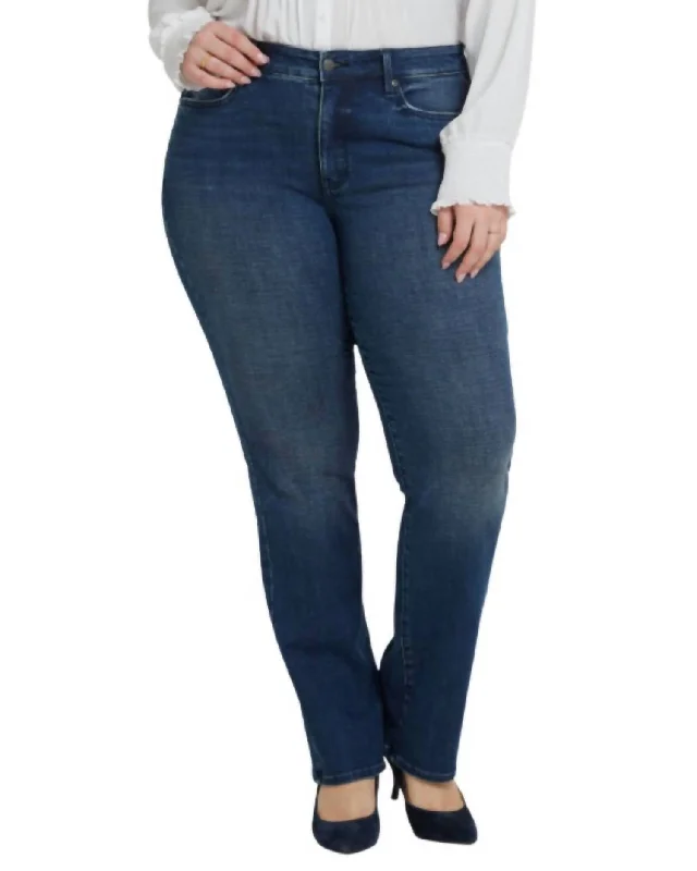 Street Vertical And Horizontal Design Marilyn Straight Jeans In Hera