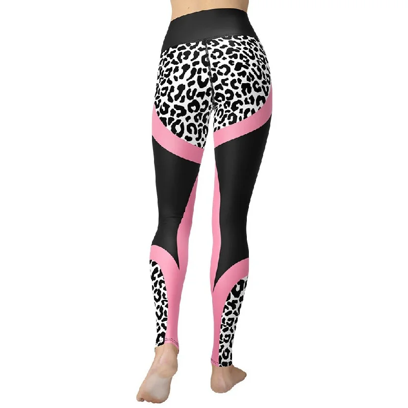 Urban Chic Leopard Geometric Yoga Leggings