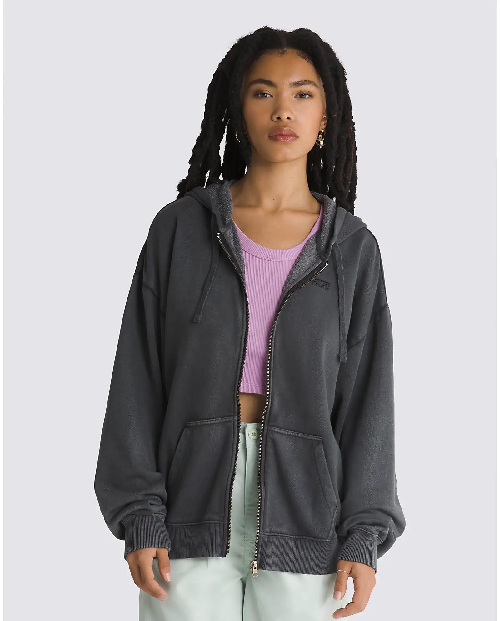 Leisure Travel Everyday Zip Hoodie in Black