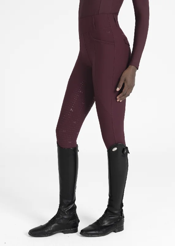 High-end atmosphere Pro Riding Leggings (Burgundy)