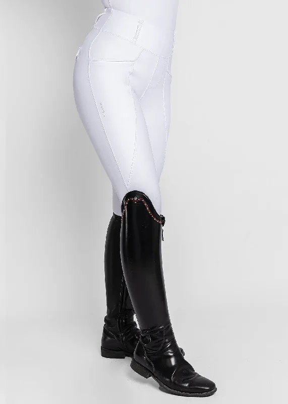 Noble Temperament Pro Riding Leggings (White)