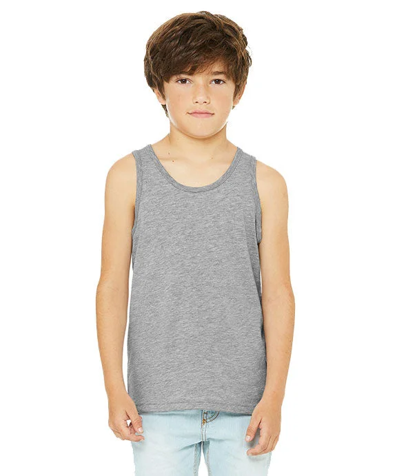Lounge Wear 3480YCV - Bella + Canvas Youth Heather CVC Tank Top | Athletic Heather