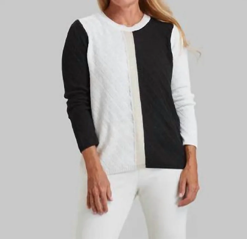 Fresh Wear 2 Tone Sweater In Multi