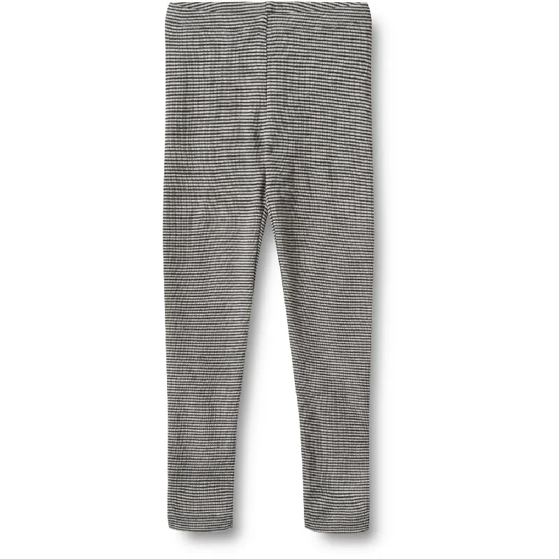 Fashion Touch Wheat Navy Stripe Wool Leggings Agi
