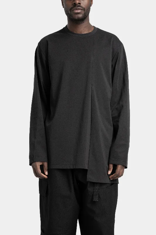 Literary Style Panelled long sleeve tee