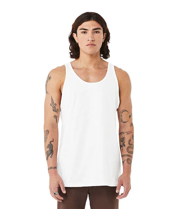 Trendy Comfort 3480CVC - Bella + Canvas Unisex Heather CVC Tank Top | Solid White Blend