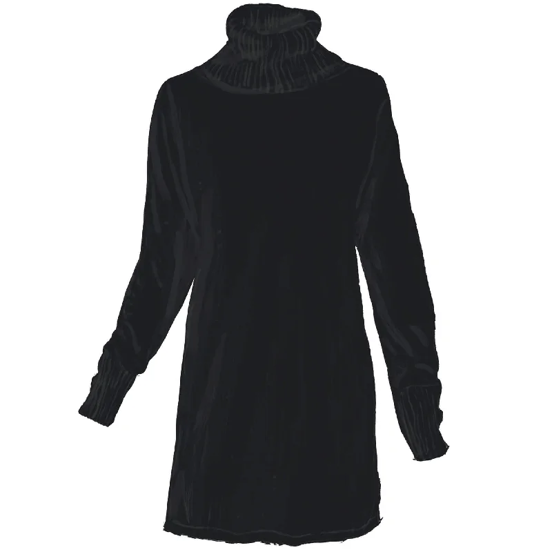 British casual Oversized English Turtleneck