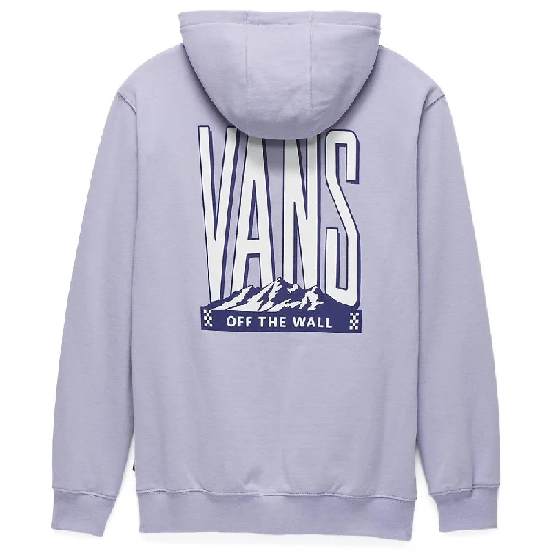 Slightly Flared Design Vans Tall Views Pullover Hoodie - Languid Lavender