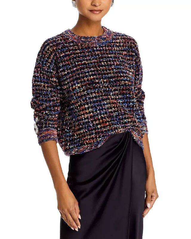 Weekend Wear Button Trim Sweater In Multi