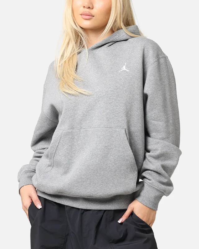 Chic Comfort Jordan Brooklyn Fleece Pullover Hoodie Carbon Heather/White