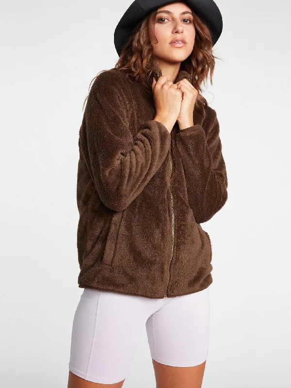 Versatile Comfort Pheelin Phuzzy Zip Fleece - Espresso