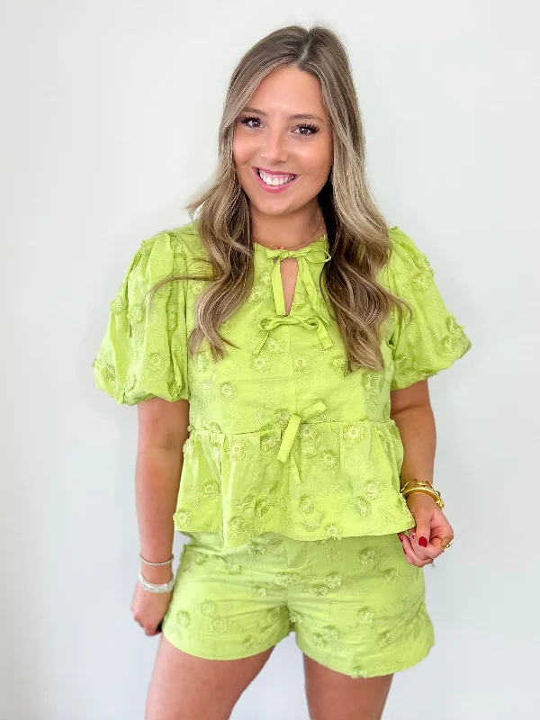 Celebrity Style Apple Orchard Shorts