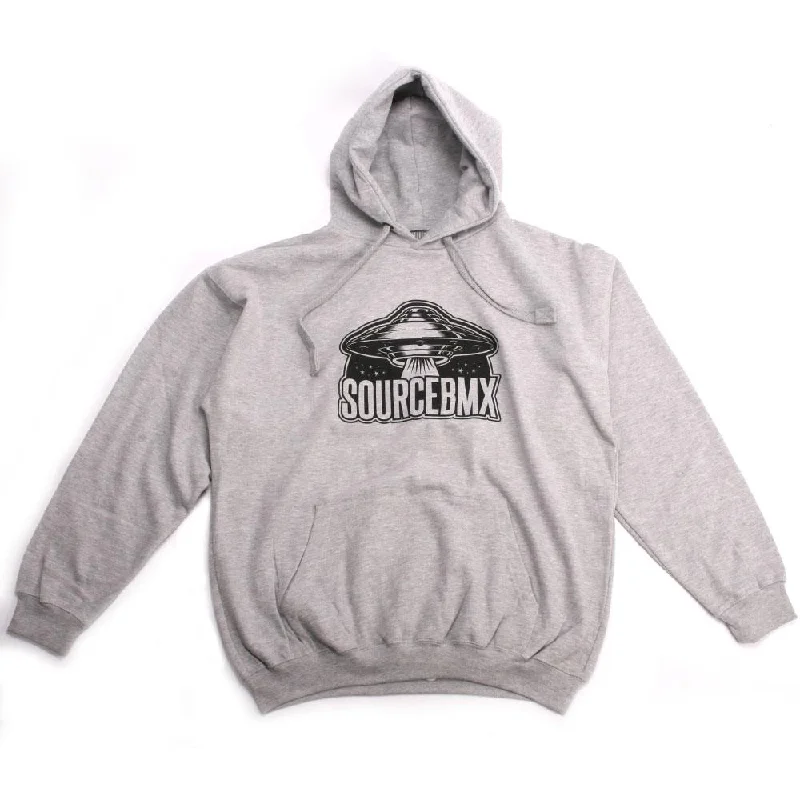 Casual And Casual Source Believe Hooded Sweat - Grey
