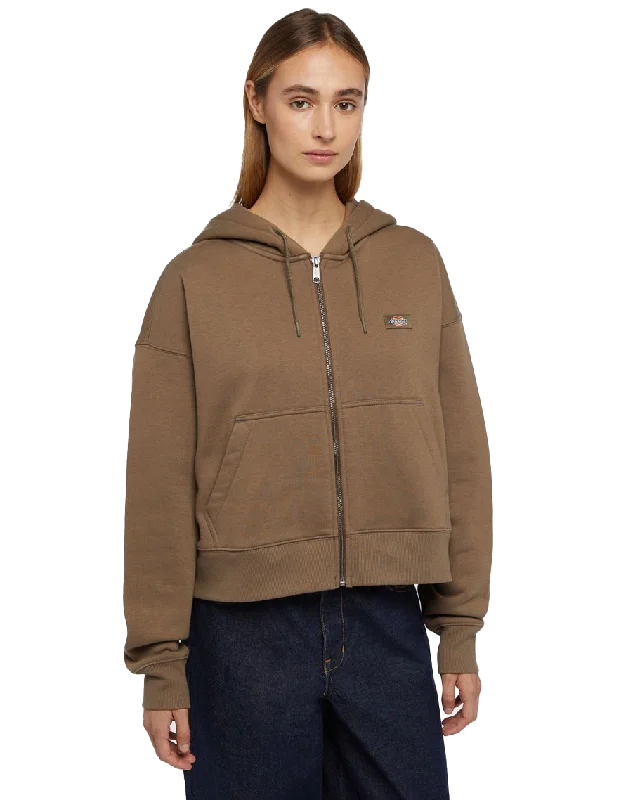 Relaxed Dresses Oakport Zip Hoodie in Mushroom