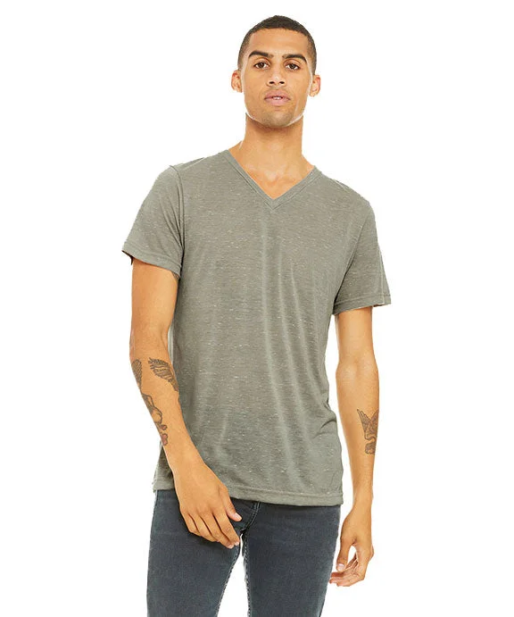 Fashion Concept 3655C - Bella + Canvas Unisex Textured Jersey V-Neck T-Shirt | Stone Marble