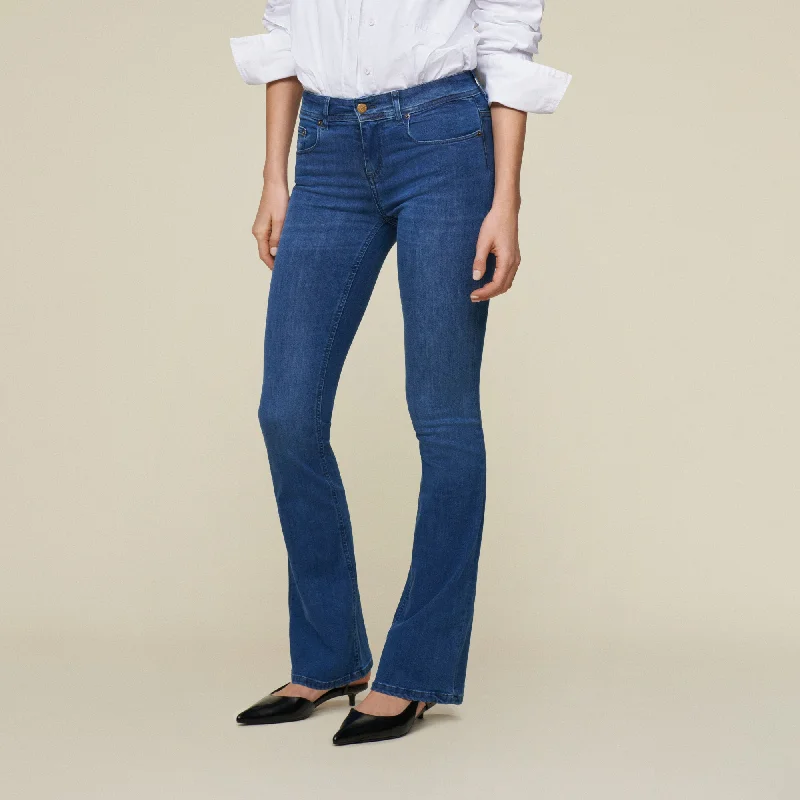 Carefree Melrose Leia Teal - Mid Rise Flare