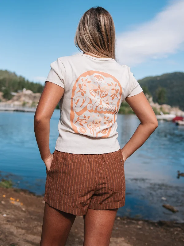 Comfortable Tops Have A Clue Tee - Cloud